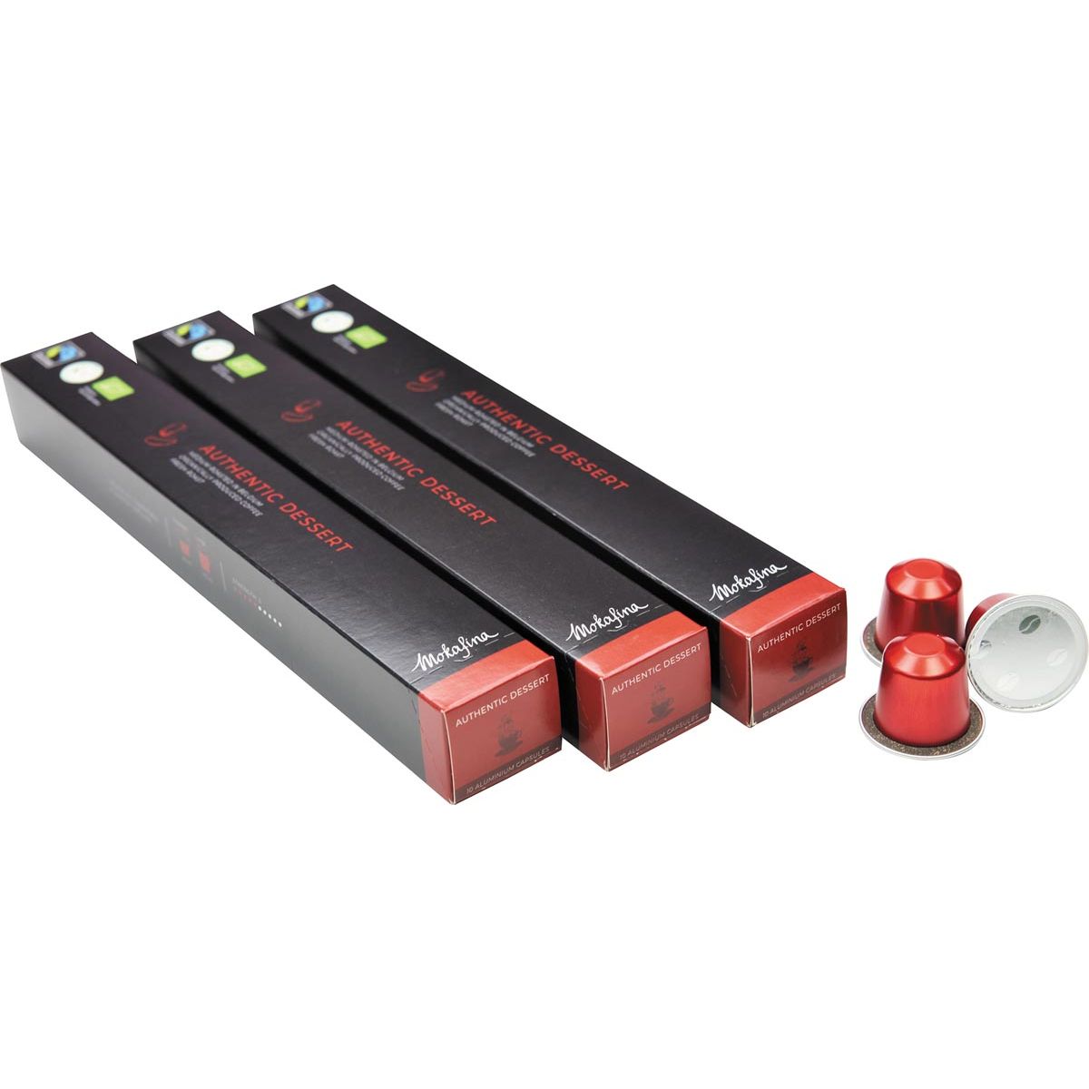 Mokafina - capsules de café en aluminium, dessert authentique, 10 pièces