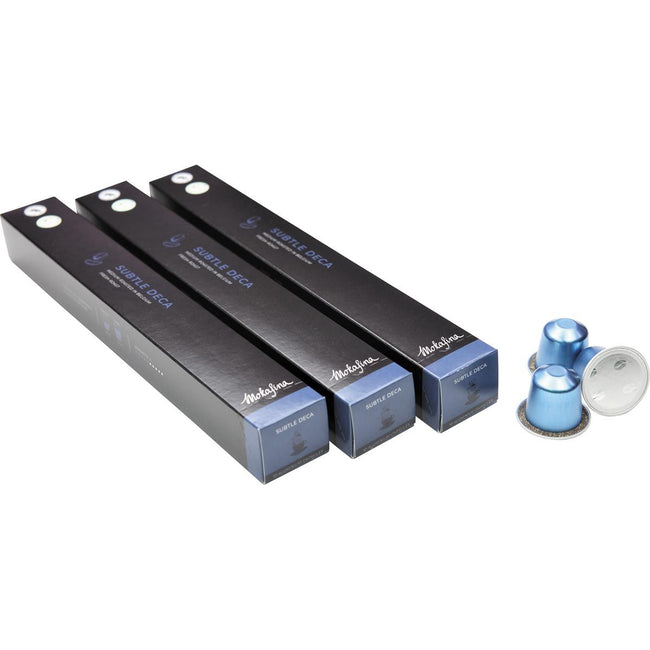 Mokafina -   aluminium koffiecapsules, subtle deca, 10 stuks