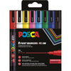 Posca - Uni-Farbmarker PC-3M, 1,5 mm, Karton mit 8 Stück in verschiedenen Grundfarben
