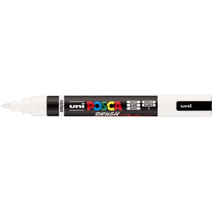 Posca -  Uni paintmarker PC-5BR, 1 4 mm, penseel punt, wit