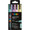 Posca - Uni paint marker PC-5M, 1.8 2.5 mm, case of 4 pieces in soft colors