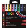 Posca - Uni-Farbmarker PC-5M, 1,8 2,5 mm, Karton mit 8 Stück in Grundfarben
