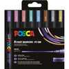 Posca - Uni-Farbmarker PC-5M, 1,8 2,5 mm, Karton mit 8 Stück in Metallic-Farben