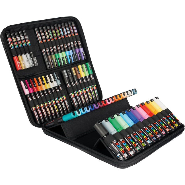 Posca - paintmarker in luxe koffer, 60 stuks, assorti