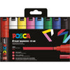 Posca - Rotulador Uni paint PC-8K, 8 mm, caja de 8 piezas en colores básicos