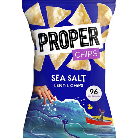 Proper - Chips di lenticchie Proper Sale Marino, sacchetto da 20 g