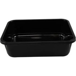PP-Behälter H320/30 1750cc schwarz verschließbar (Spritzgussbehälter) 160 Stück!