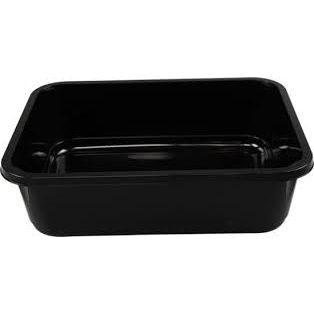 Klika - Contenedor de PP H320/88 5000cc negro precintable (contenedor de moldeo por inyección) ¡148 piezas!