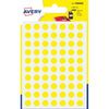 Avery - Etiquettes de marquage rondes PSA08J, diamètre 8 mm, blister de 490 pièces, jaune