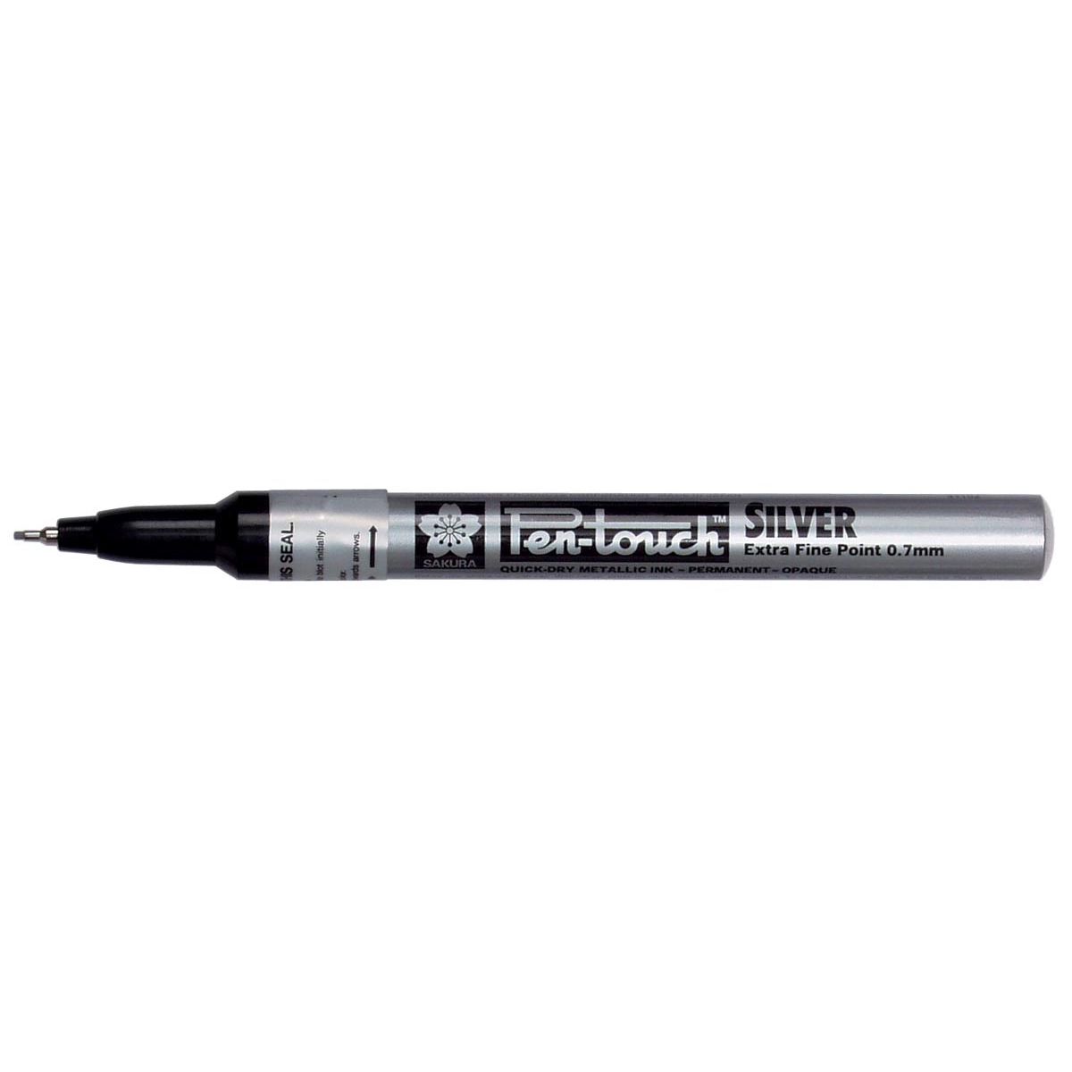 Sakura - Marker Pen-Touch con punta da 0,7 mm, argento