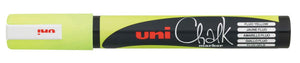 Uni-ball -  Krijtmarker fluo geel, ronde punt van 1,8 2,5 mm