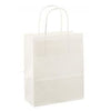 Papieren koordtas 18x08x22cm 50st wit