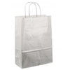 Timmers -  Papieren koordtas 22x10x31cm 50st zilver