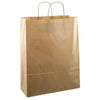 Timmers -  Papieren koordtas 32x12x41cm 50 stuks bruin kraft