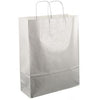 Timmers -  Papieren koordtas 32x12x41cm 50st zilver