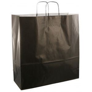 Papieren koordtas 45x17x47cm 50st zwart