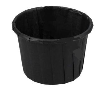 Paper sauce cup 90ml round Black 50 pieces