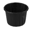 Papieren sauscup 90ml rond Zwart 50 stuks