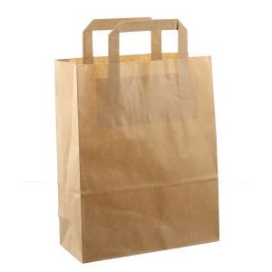 Brown Plain Kraft - Paper bag 22x10x28cm 250pcs brown kraft