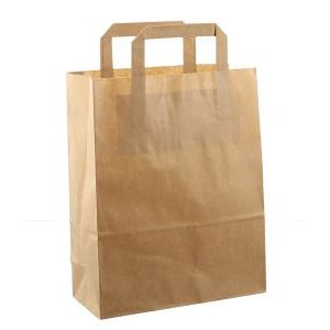 Busta di carta 26x12x36cm 250 pezzi kraft marrone