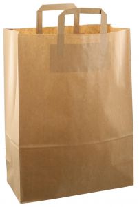 Busta di carta 32x15x43cm 250 pezzi marrone kraft NOVITÀ!