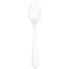 Plastic LEPEL 18cm herbruikbaar WIT 50 stuks