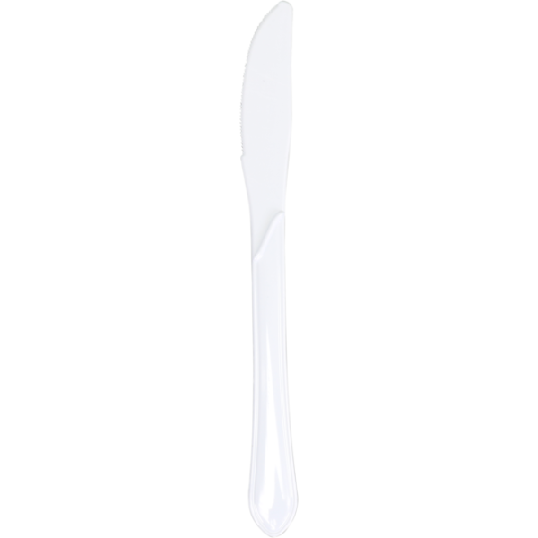 Depa - Cuchillo | reutilizable | PD | 195 mm | blanco | 50 piezas