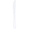 Plastic MES 18cm herbruikbaar WIT 50 stuks