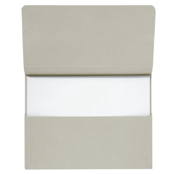 Jalema - Pocket folder folio 100% recycled cardboard 250gr gray | 10 pieces