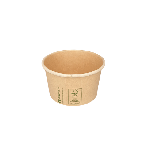 Klika - Bowl 150cc Ø85 mm 5oz Karton Kraft Bio | 50 pièces