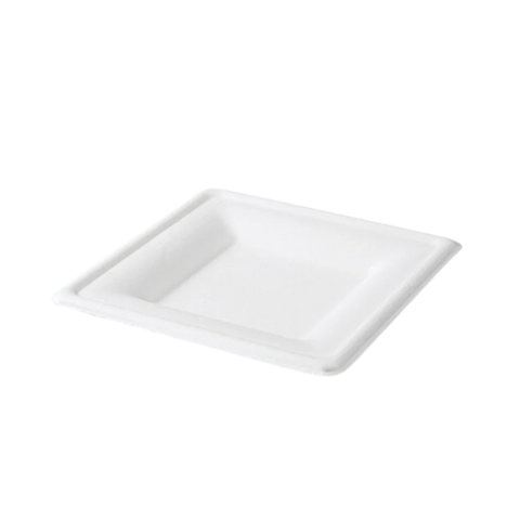 Klika-Platte 16x16cm Zuckerrohr Plastik und Pfas-freier Bio | 500 Stücke