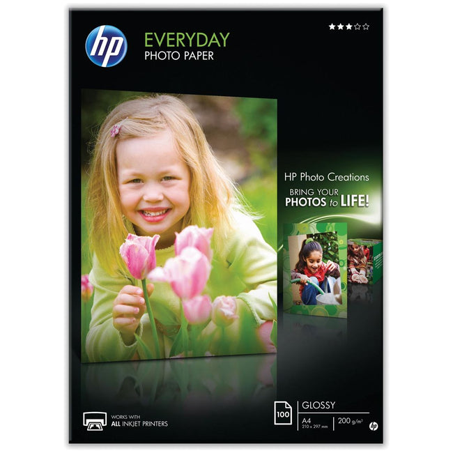 HP - Fotopapier  q2510a a4 200gr glans