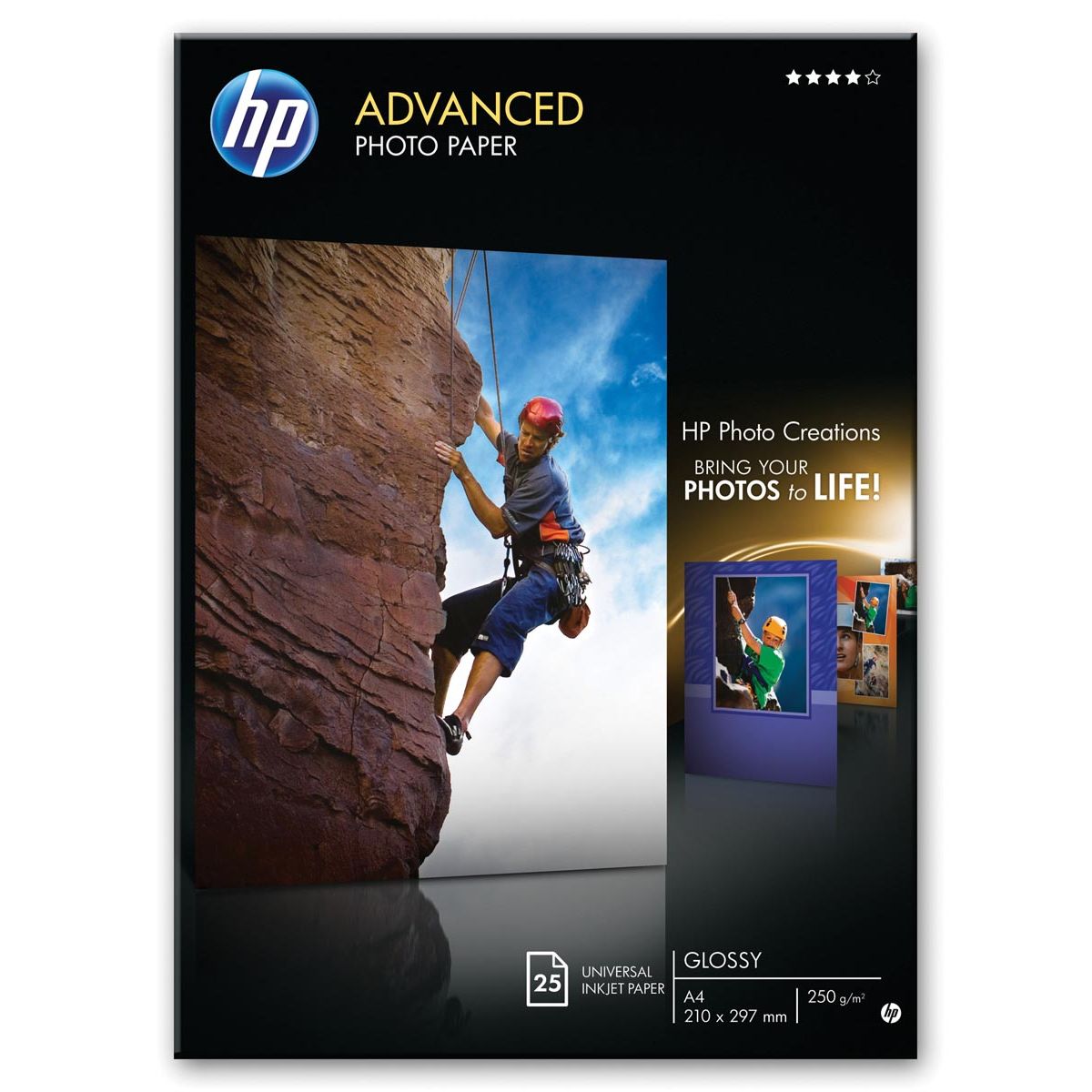 HP -  Advanced fotopapier ft A3, 250 g, pak van 20 vel, glanzend