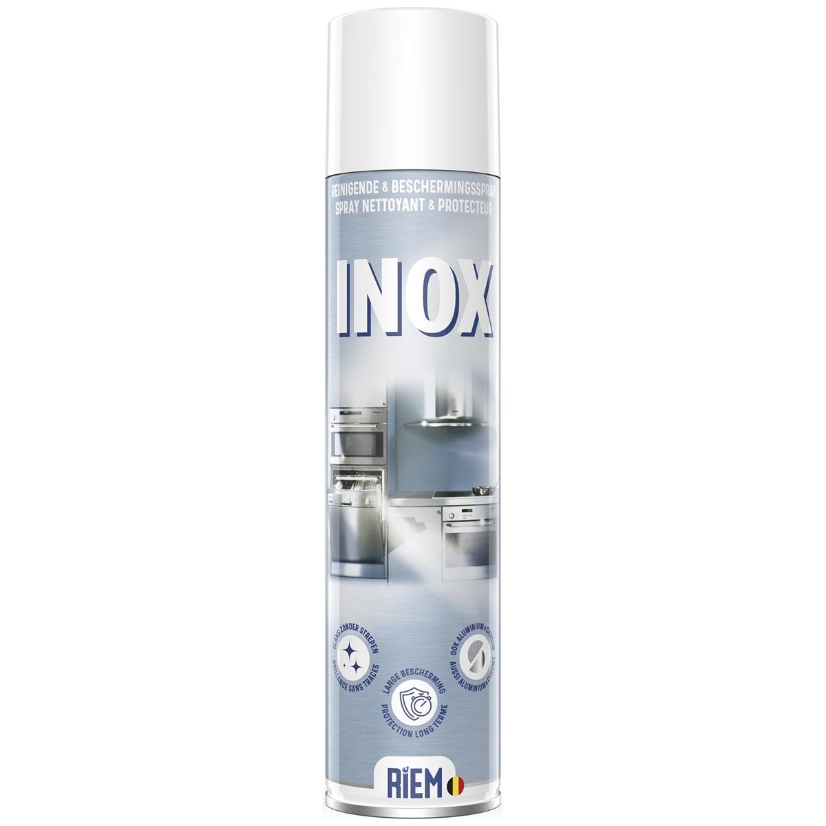 Riem -  Inox reiniger, spray van 300 ml