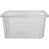 Whitefurze - Stack Store Medium boîte de rangement 32 litres sans couvercle, transparente