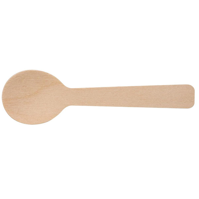 Klika - Coffee spoon, made of wood, coated, 96 mm, pack of 100 pieces