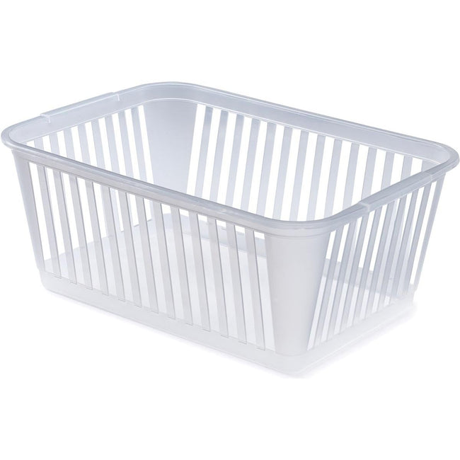 WhiteFurze - Whitefurze Medium Rangement Panier 37 cm, transparent