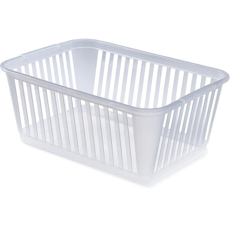 Whitefurze - Panier de rangement moyen 37 cm, transparent