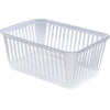 Whitefurze - Panier de rangement moyen 37 cm, transparent