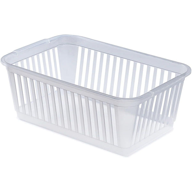 Whitefurze - Whitefurze petit panier de rangement 30 cm, transparent