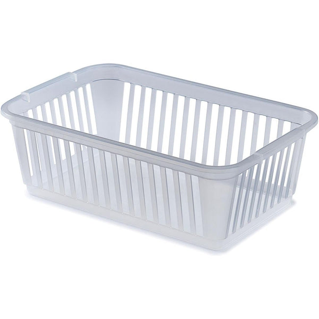 WhiteFurze - Whitefurze Mini Panier de rangement 25 cm, transparent