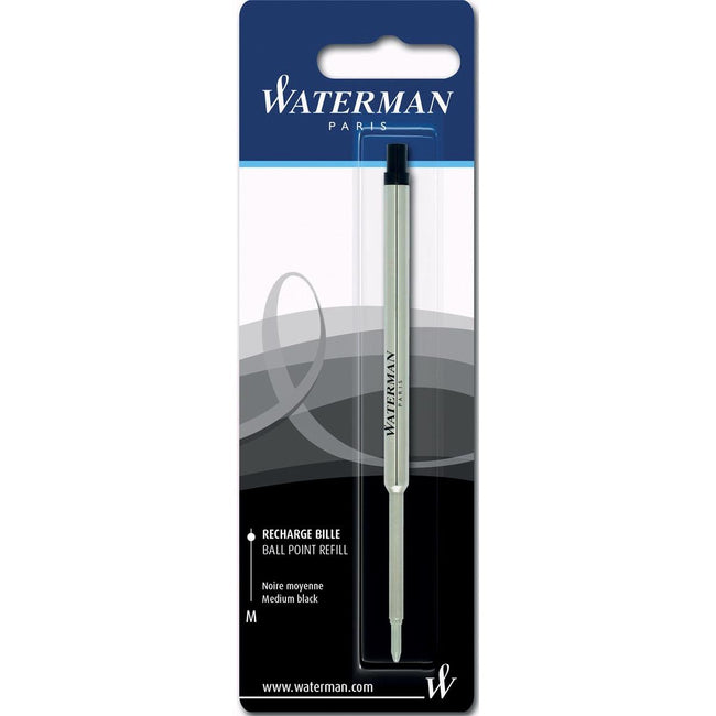 Waterman - recharge pour stylo à bille moyen, noir, sur blister