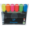 Schneider - Surligneur Job 150, étui de 6 pièces couleurs assorties