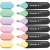 Schneider -  markeerstift Job 150, etui van 6 stuks in geassorteerde pastelkleuren