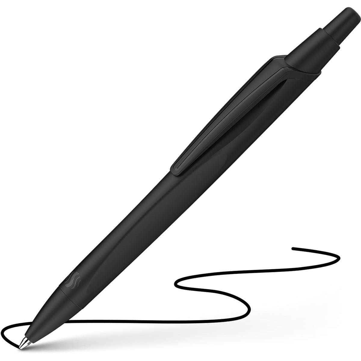 Schneider - Penna a sfera Reco, media, inchiostro nero, nero