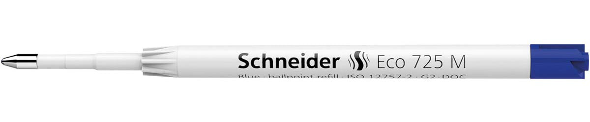 Schneider - recambio para bolígrafo Eco 725, mediano, azul