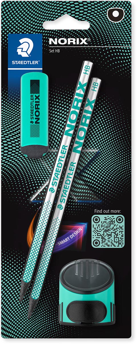 Staedtler - Lapiz grafito norix blister 2uds hb negro verde