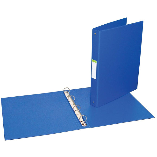 Aurora - Ringordner für ft A4, 4 Ringe à 25 mm, aus PVC, blau