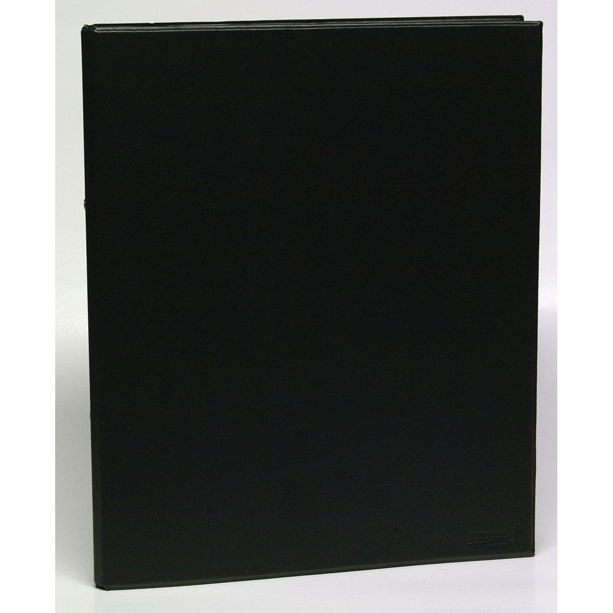 Aurora - Classeur à anneaux pour ft A4, 2 anneaux de 25 mm, en PVC, noir