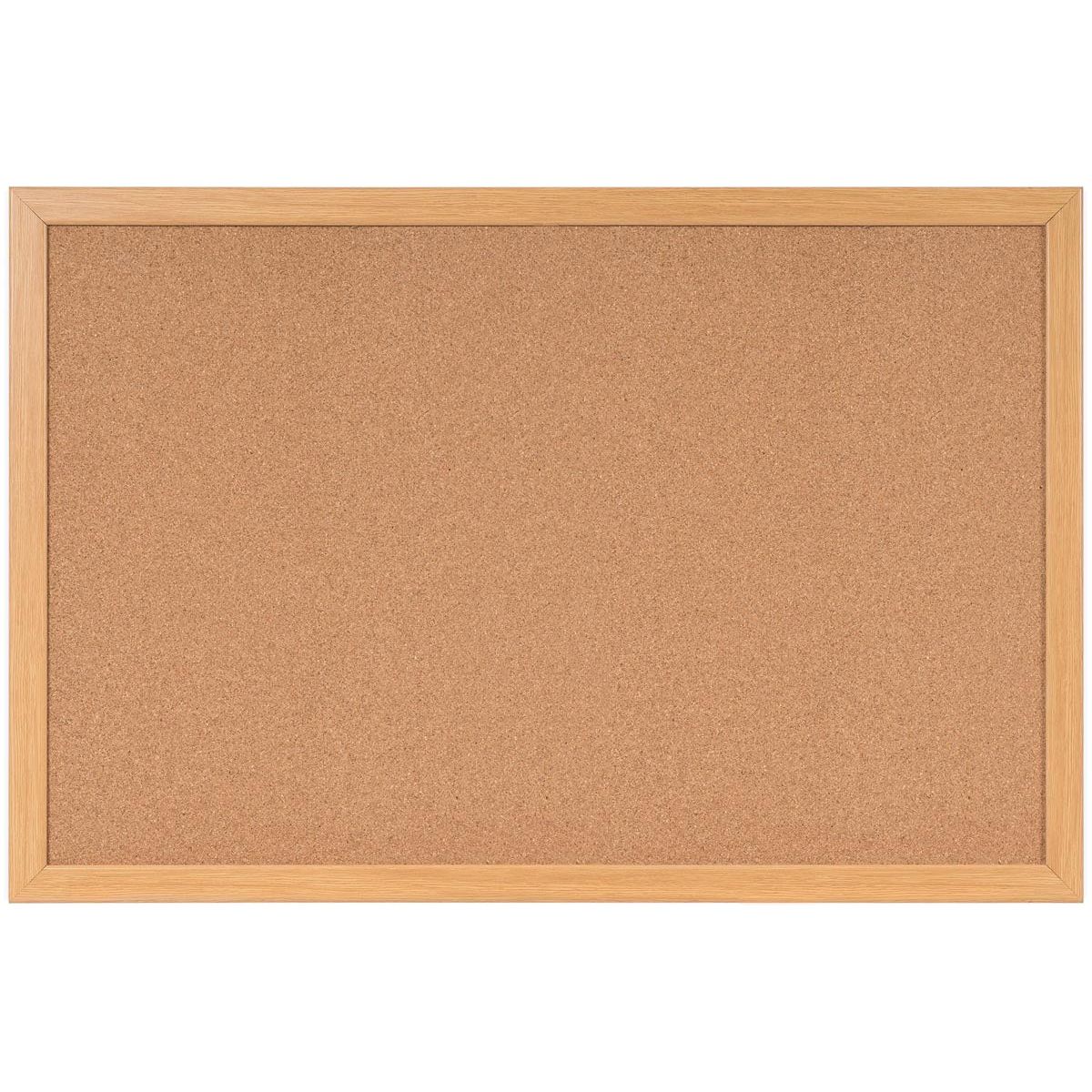 Bi-Office - Bi-Earth Prime Cork Board, chêne, ft 90 x 60 cm